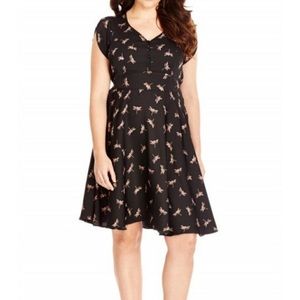City Chic Dragonfly dress, sz S